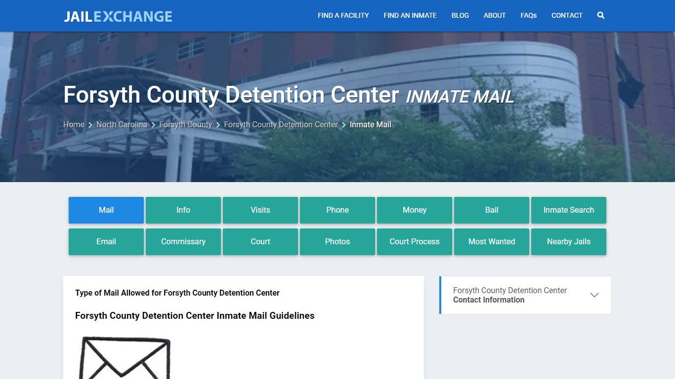 Inmate Mail - Forsyth County Detention Center, NC - Jail Exchange